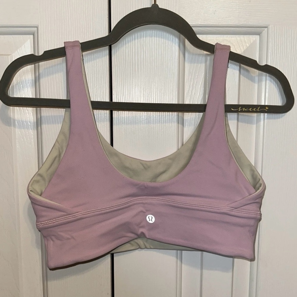 lululemon Align Reversible Bra in Pink Peony and Ivory